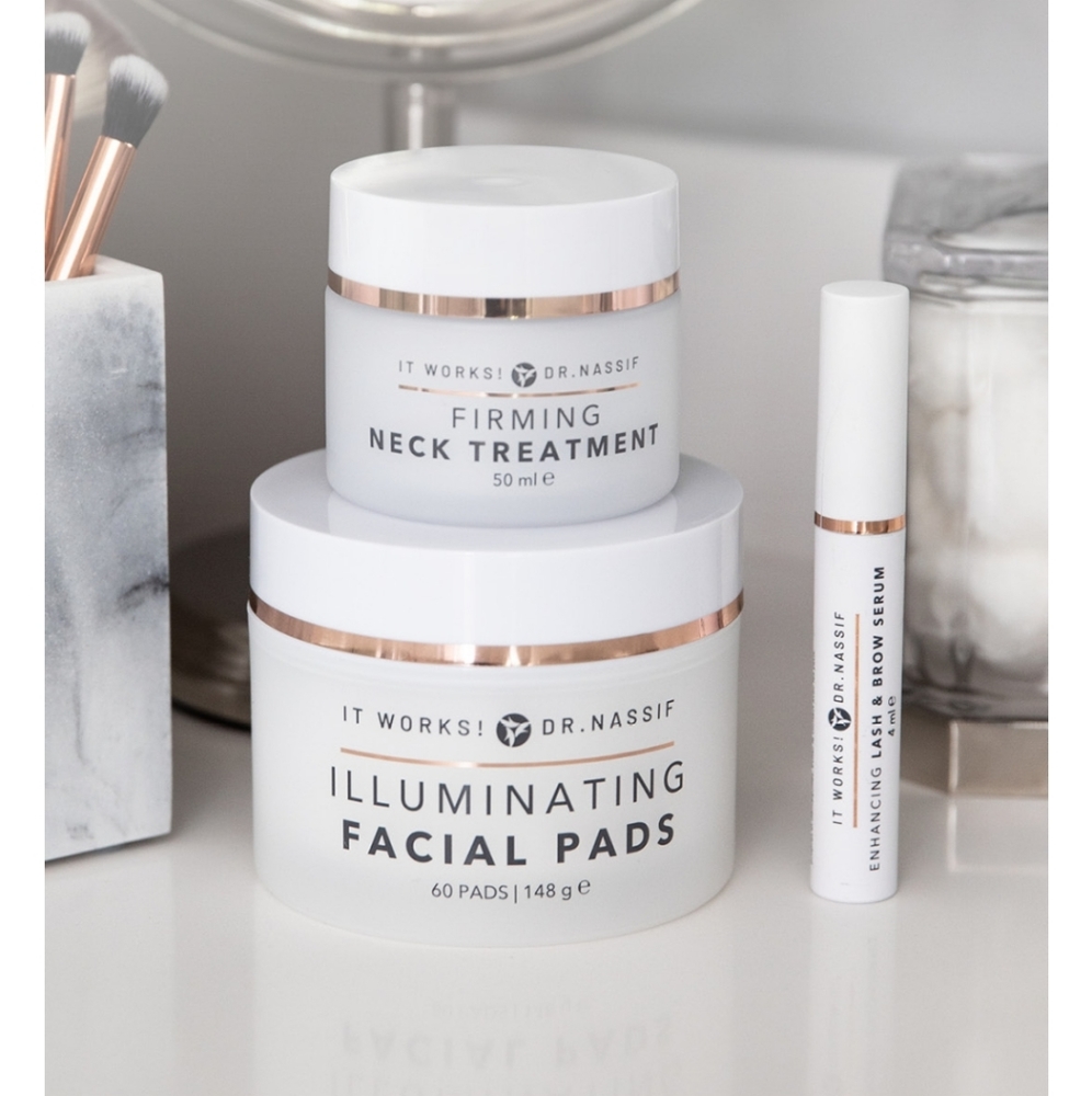 Neck Cream, Face Cleaner, Eyelash/Eyebrow Serum